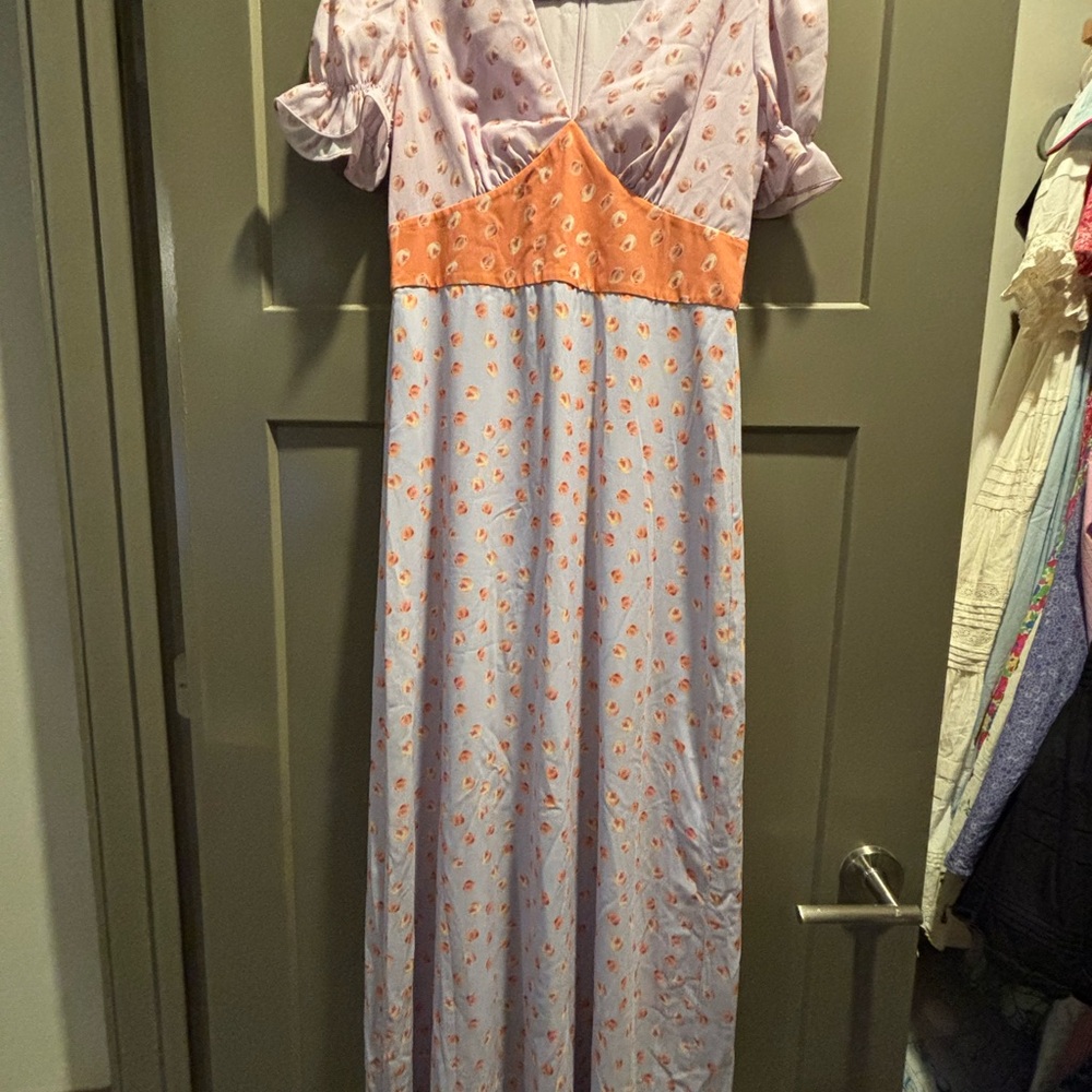 TVF for Diane Von Furstenberg Light Pink Dress with peaches